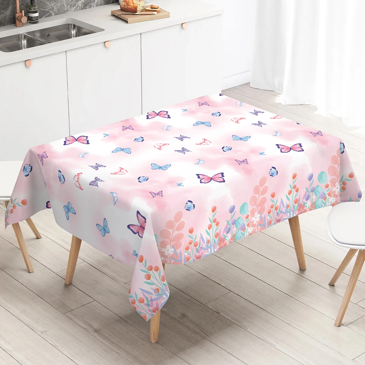Butterfly plastic table cover